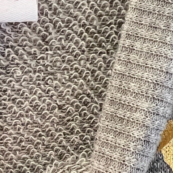 Bonnie Jean Toddler Girl Sweater Dress Metallic Knit Gold Gray 2T Pleats Holiday - Picture 8 of 14